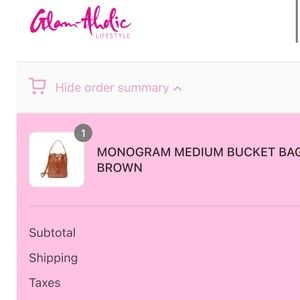Brown Glamaholic Bucket Bag (medium)